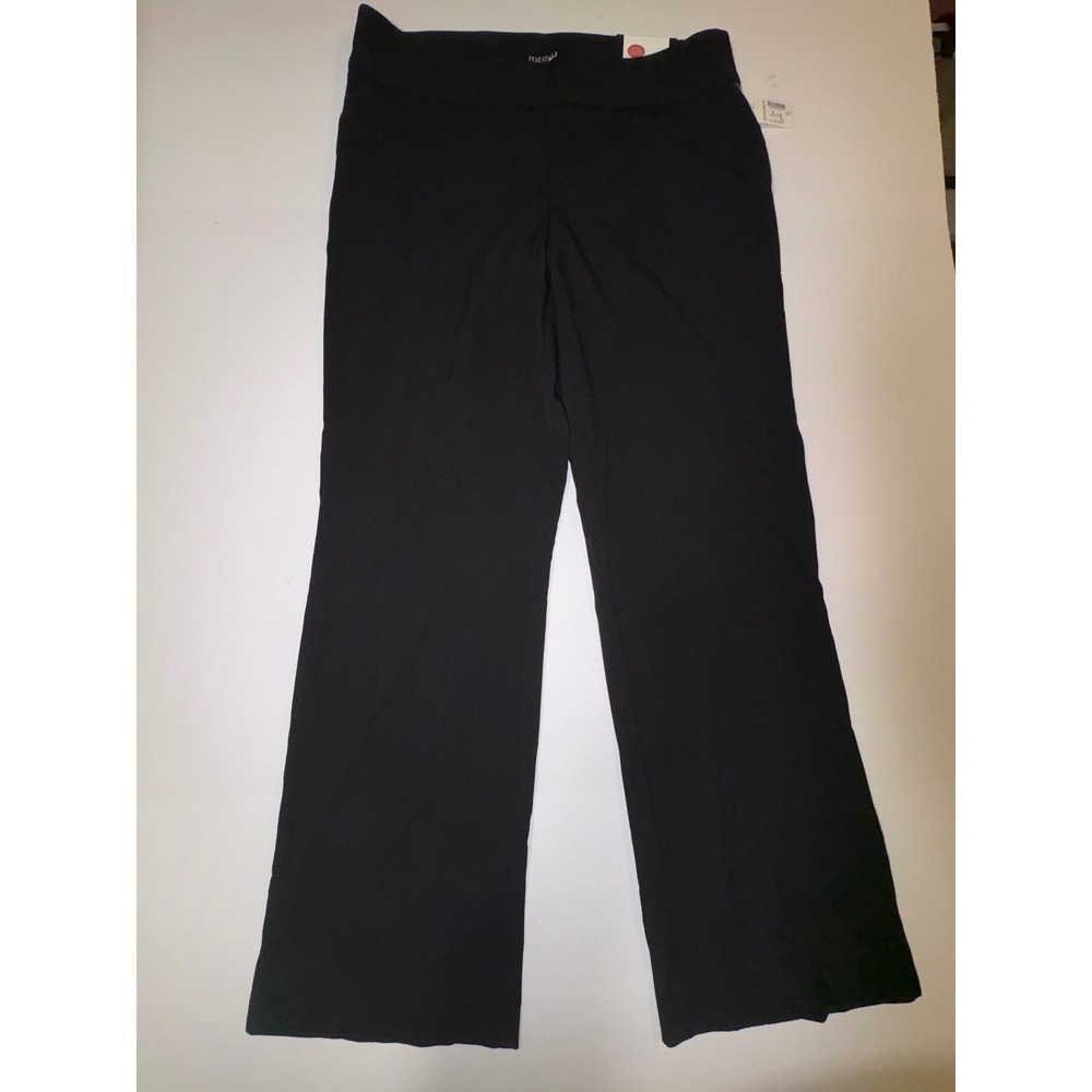 Dressbarn SecretAgent Collection Black Tummy Control Straight Leg Pant SZ 10 NWT - Picture 4 of 7